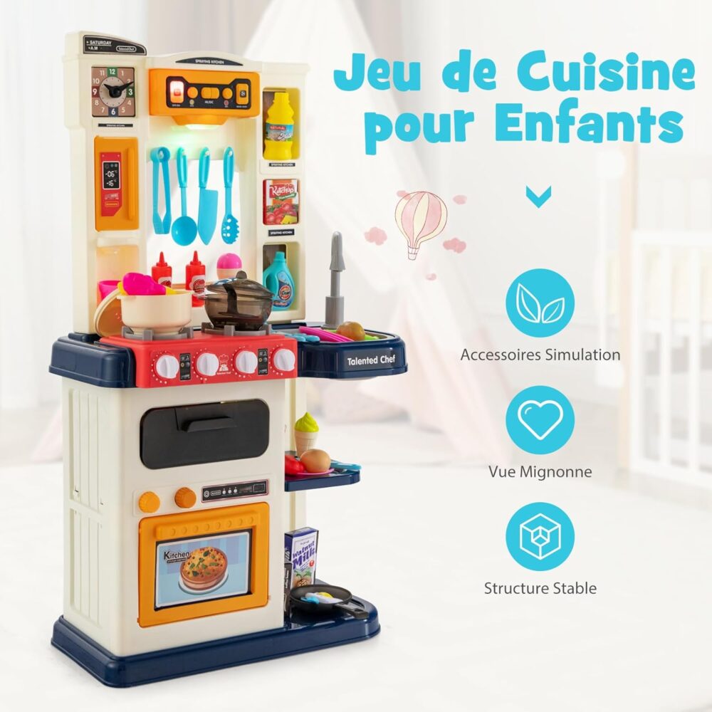 "Talented Chef Ultimate Kitchen" - Cuisine Jouet Professionnelle avec Effets Réalistes – Image 2