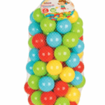 Filet de 100 Balles Souples Multicolores (6 cm)