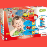 Parking à Spirale Bébé DOLU – Spiral Roadway Set avec Voitures | Jouet Éducatif